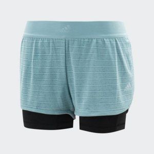 ADIDAS TRAINING TWO-IN-ONE CLIMACHILL SHORTS